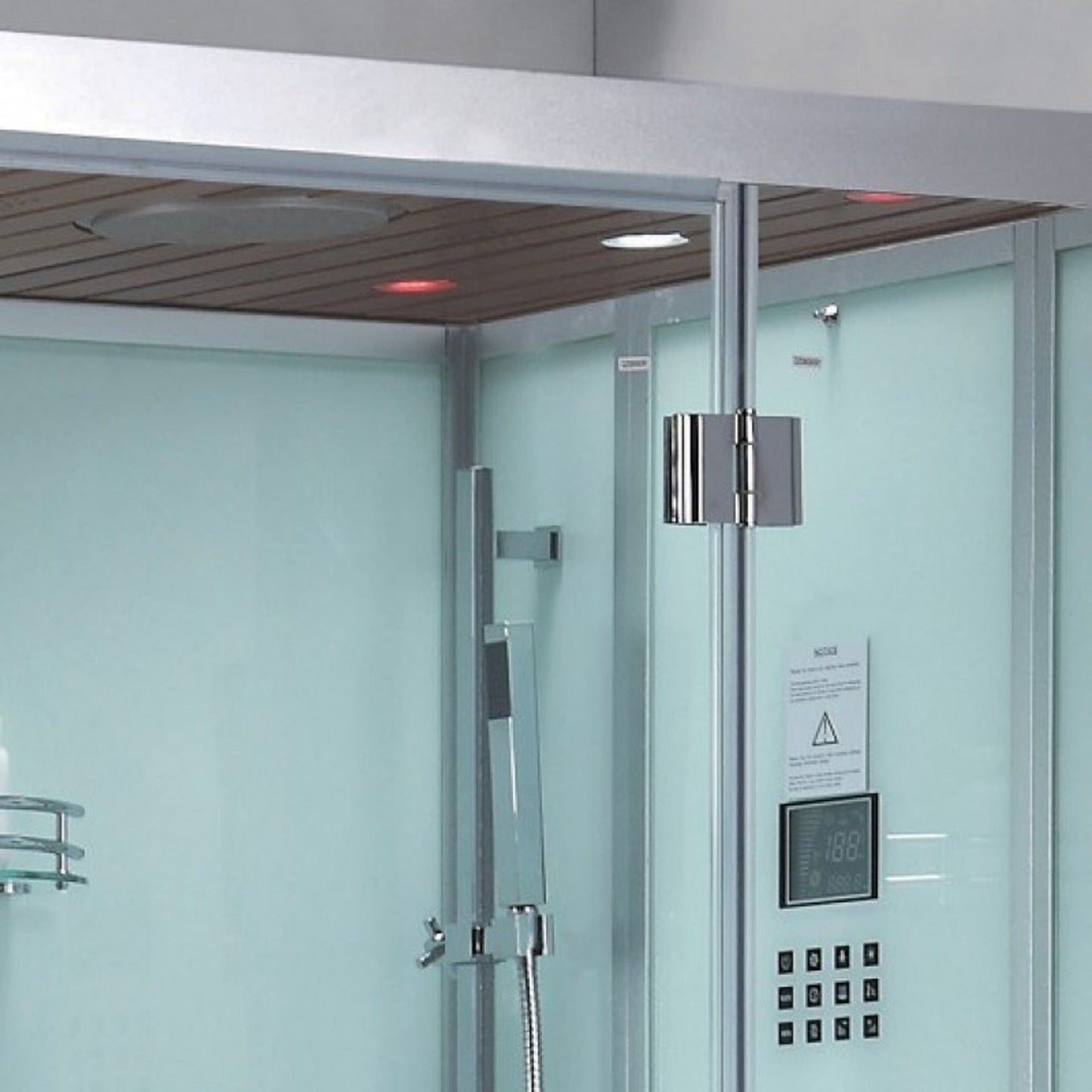 Platinum DZ959F8L Left 47" Rectangular Free Standing Steam Shower - White