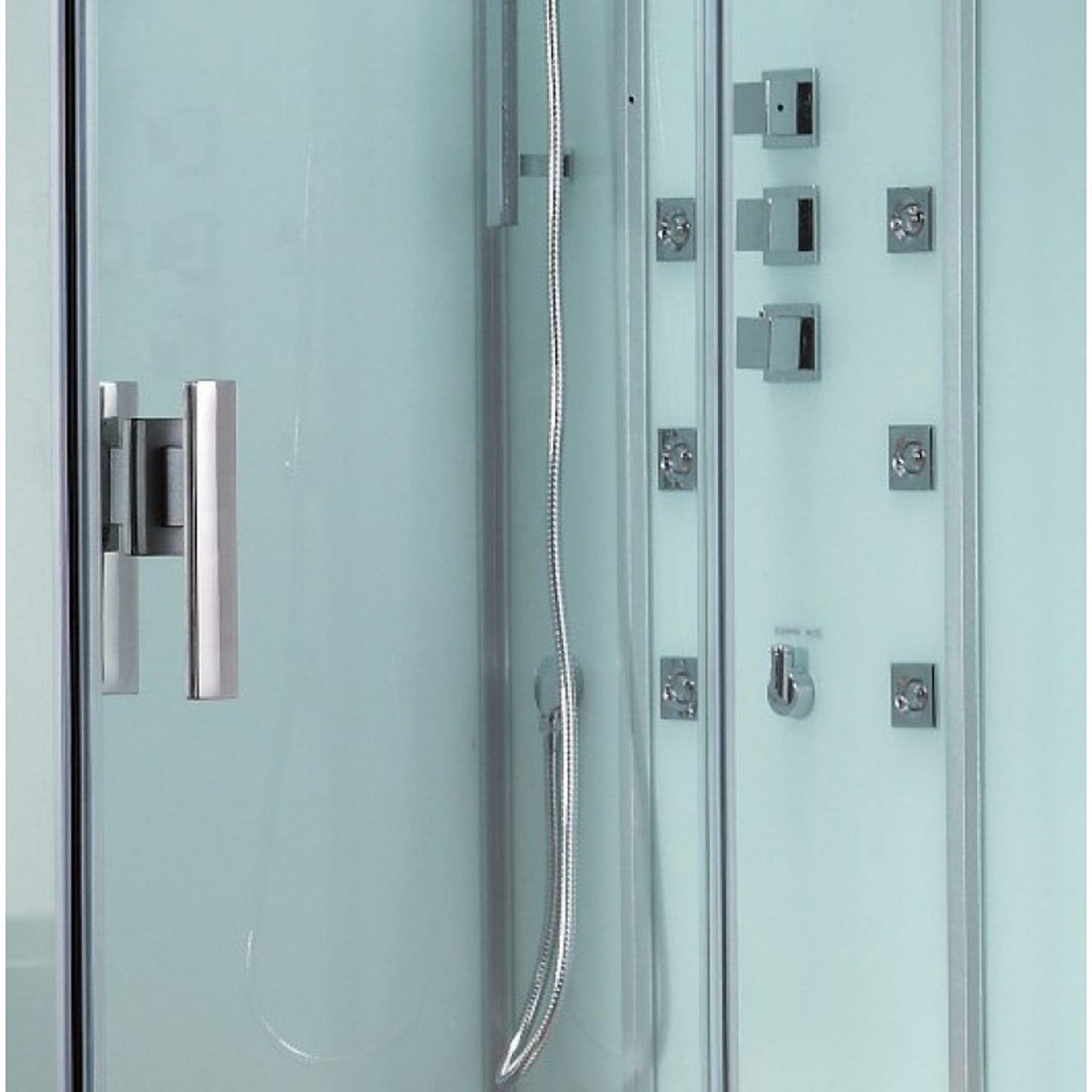 Platinum DZ959F8L Left 47" Rectangular Free Standing Steam Shower - White