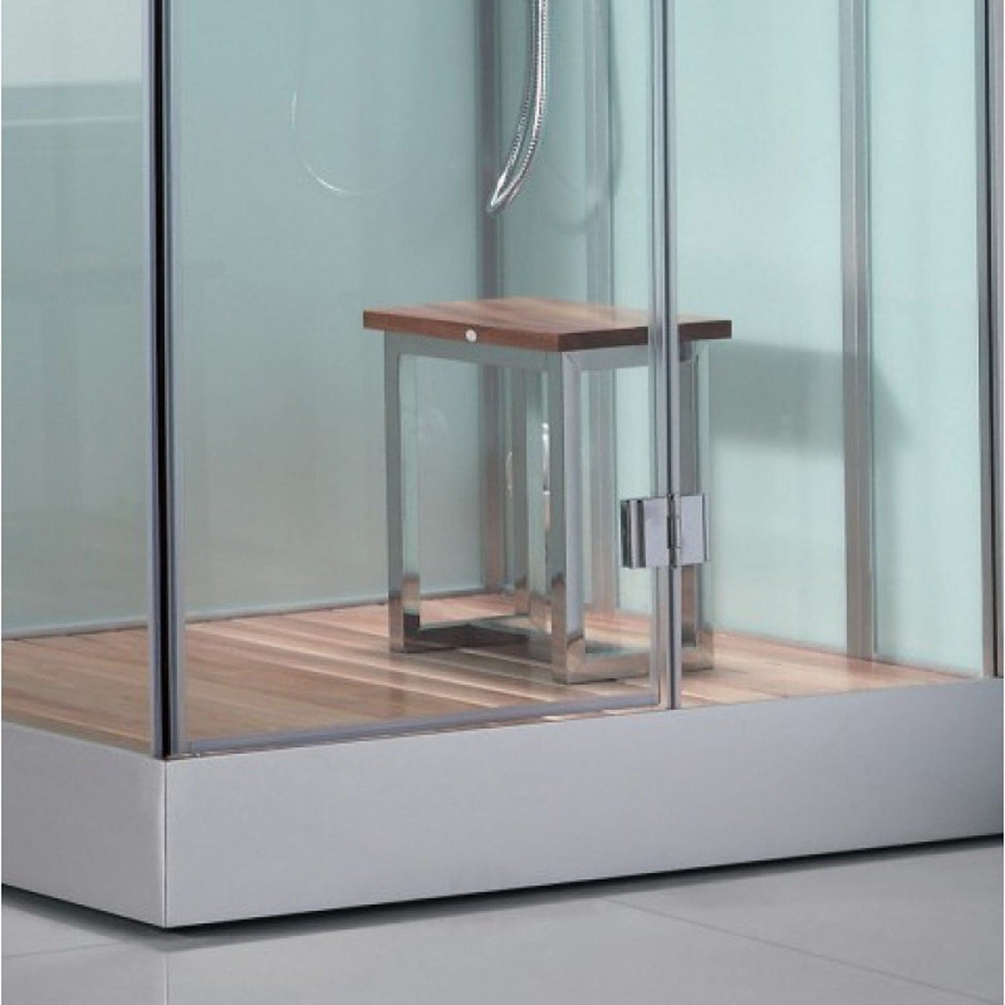 Platinum DZ959F8L Left 47" Rectangular Free Standing Steam Shower - White