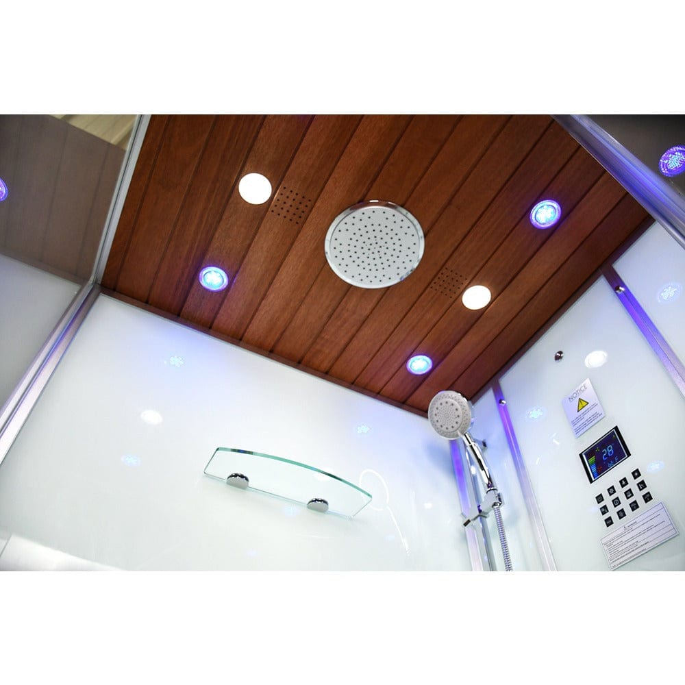Platinum DZ959F8R Right 47" Rectangular Free Standing Steam Shower - White