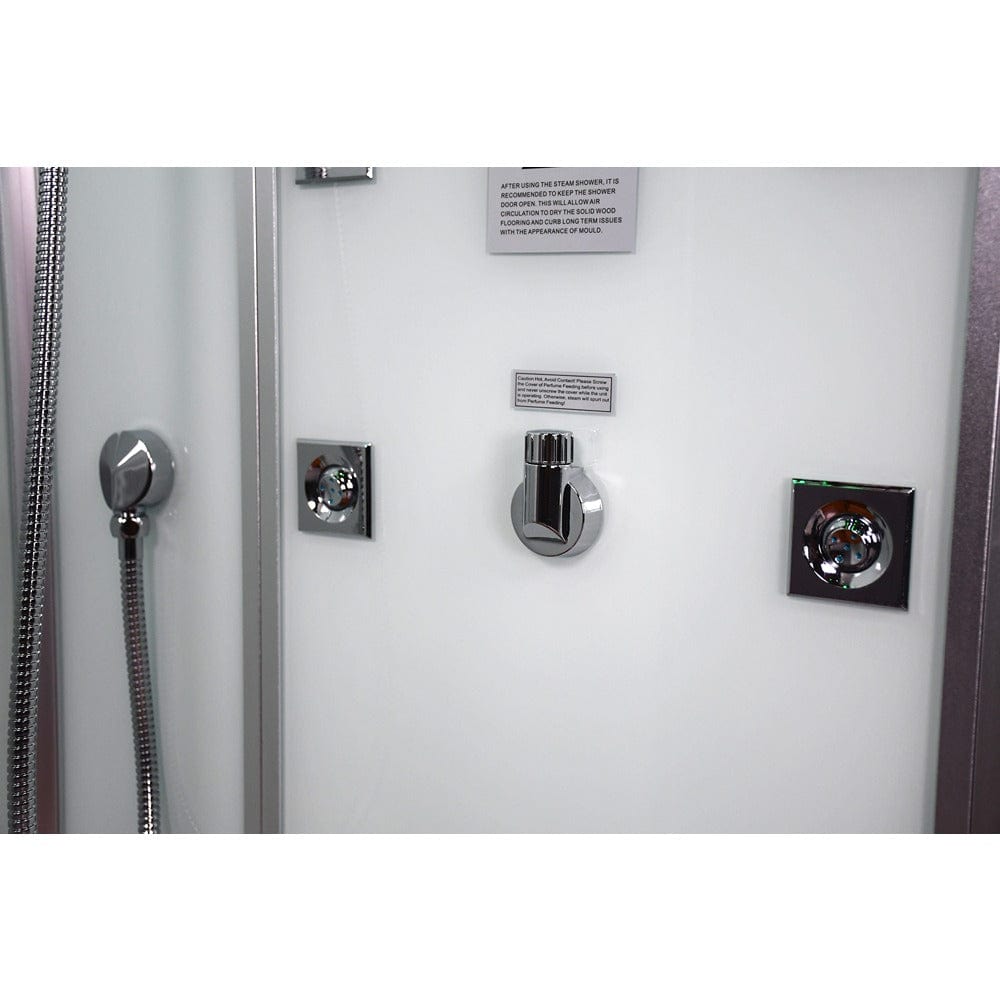 Platinum DZ959F8R Right 47" Rectangular Free Standing Steam Shower - White