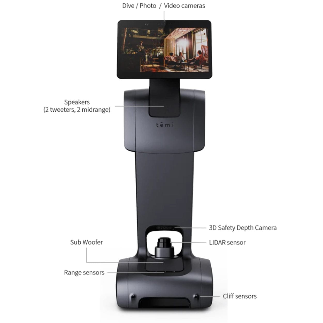 Temi V3 - Wi-Fi - Personal AI Assistant Robot