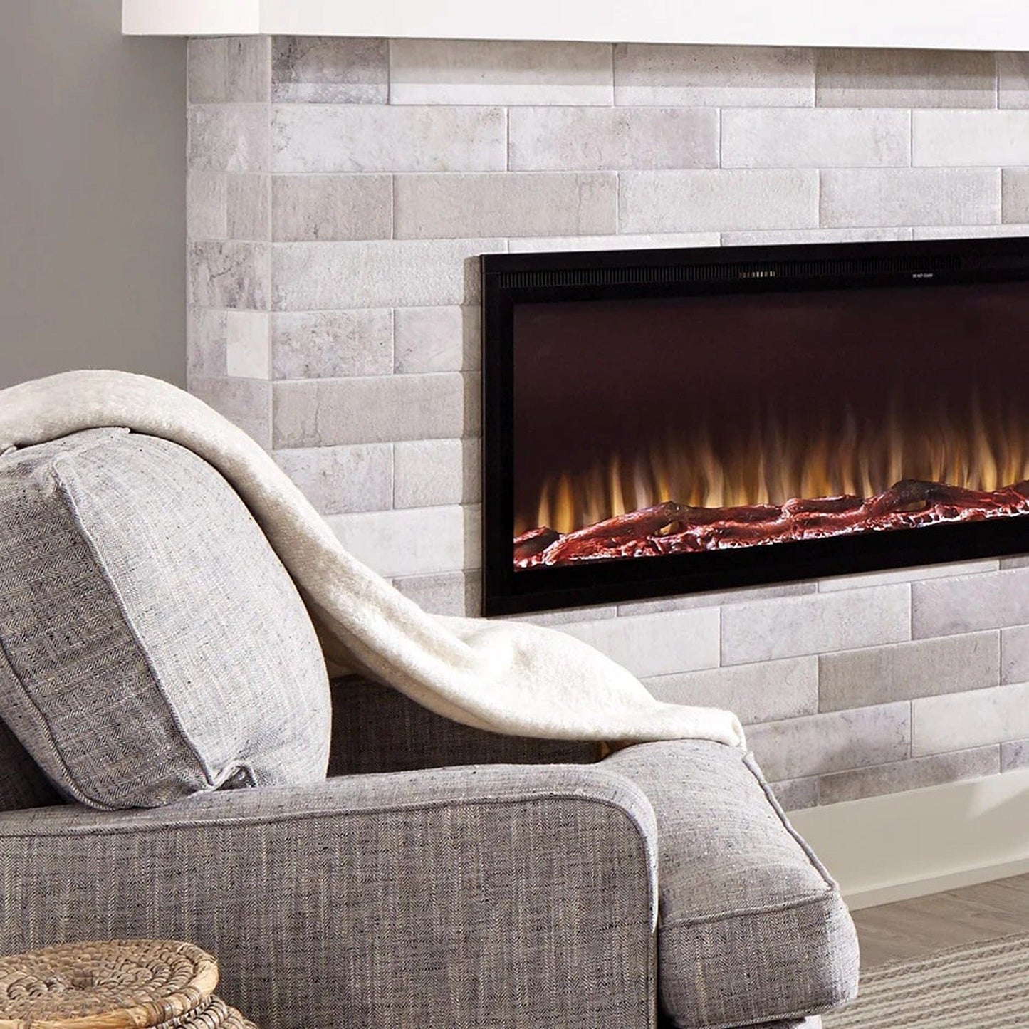 Sideline Elite Smart 42" WiFi-Enabled Recessed Electric Fireplace (Alexa/Google Compatible)
