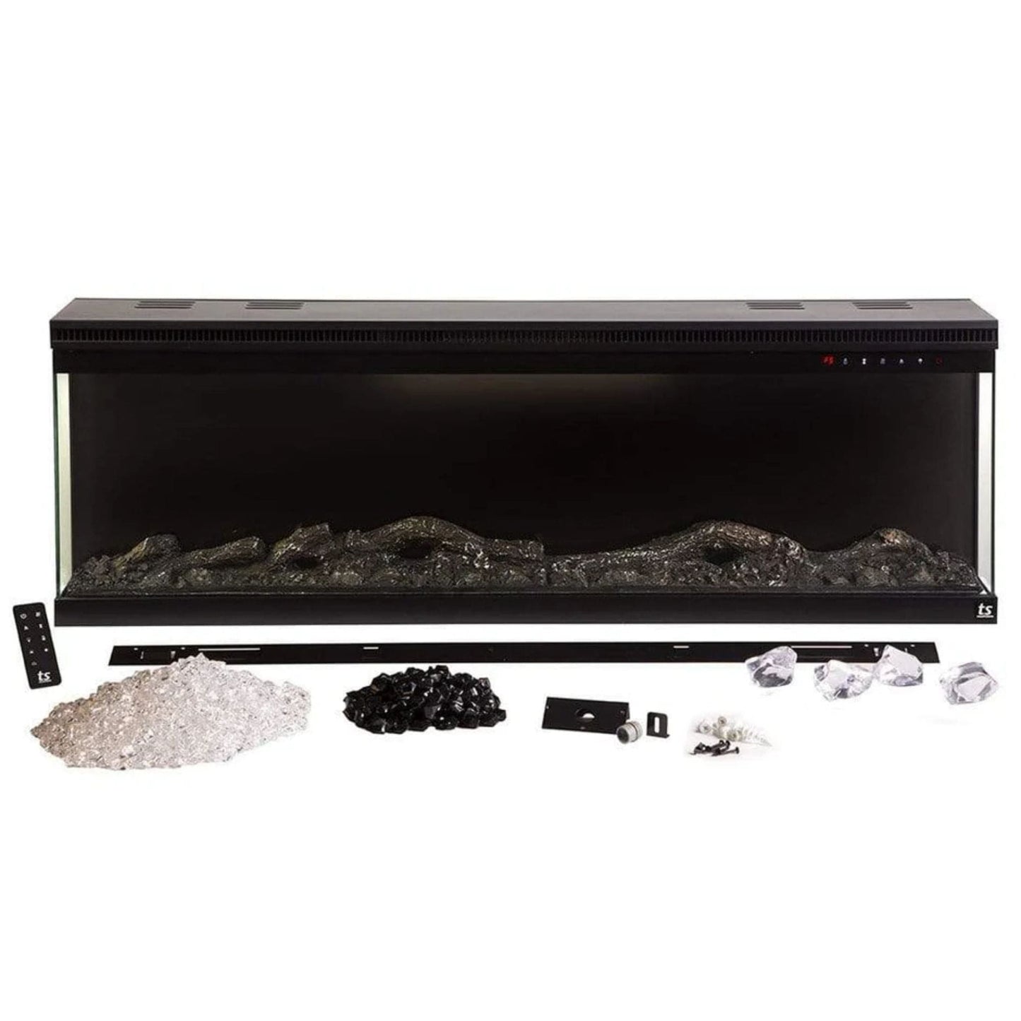 Sideline Infinity 3 Sided 60" WiFi Enabled Recessed Electric Fireplace 80046 (Alexa/Google Compatible) Touchstone