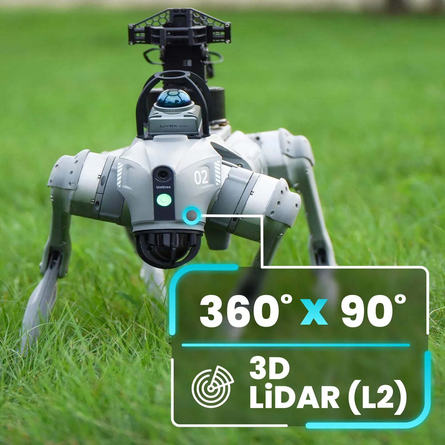 Unitree Go2 EDU Plus AI Quadruped Robot Dog For Education/Research Market