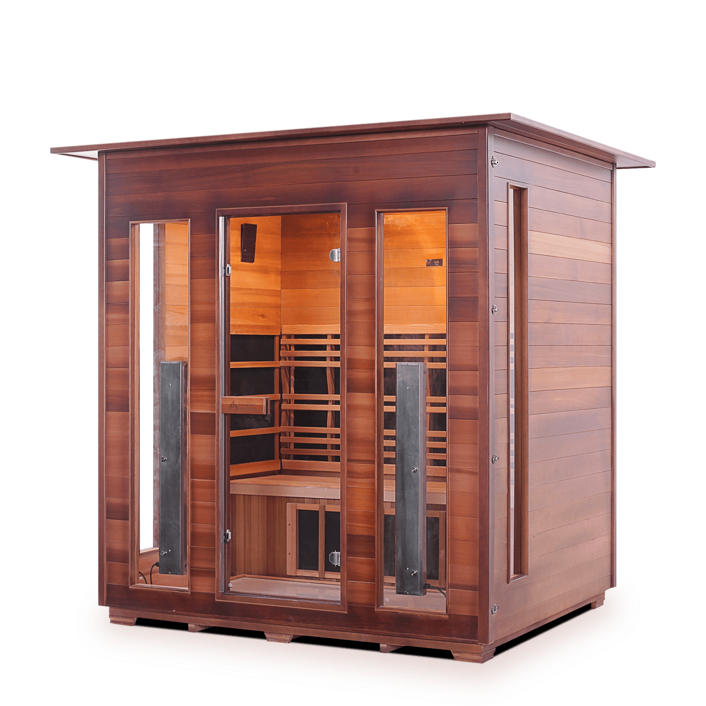 Enlighten Full Spectrum Infrared Sauna RUSTIC - 4 Indoor - 4 Person Sauna