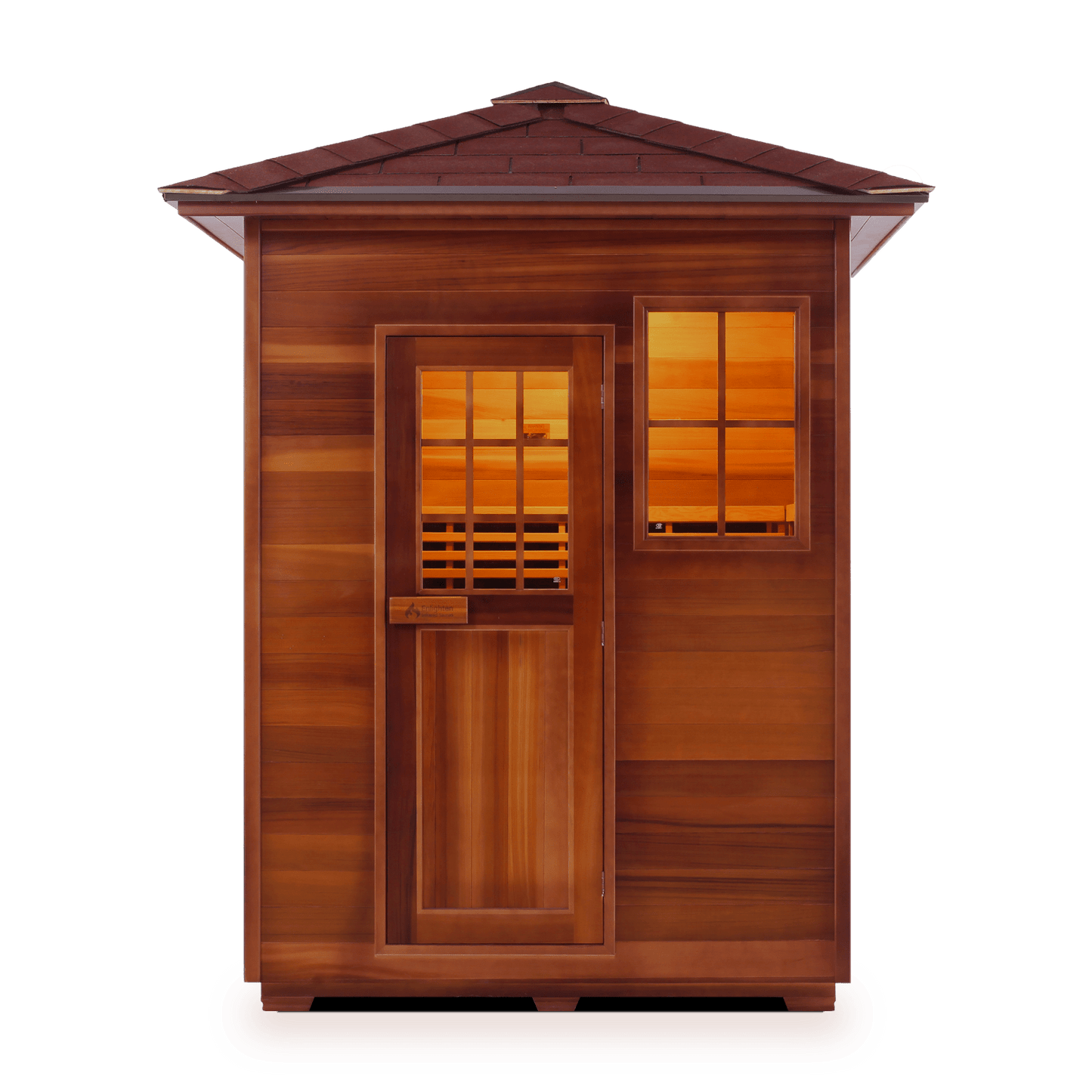 Enlighten Infrared/Traditional Sauna SAPPHIRE - 3 Peak - 3 Person Outdoor Sauna