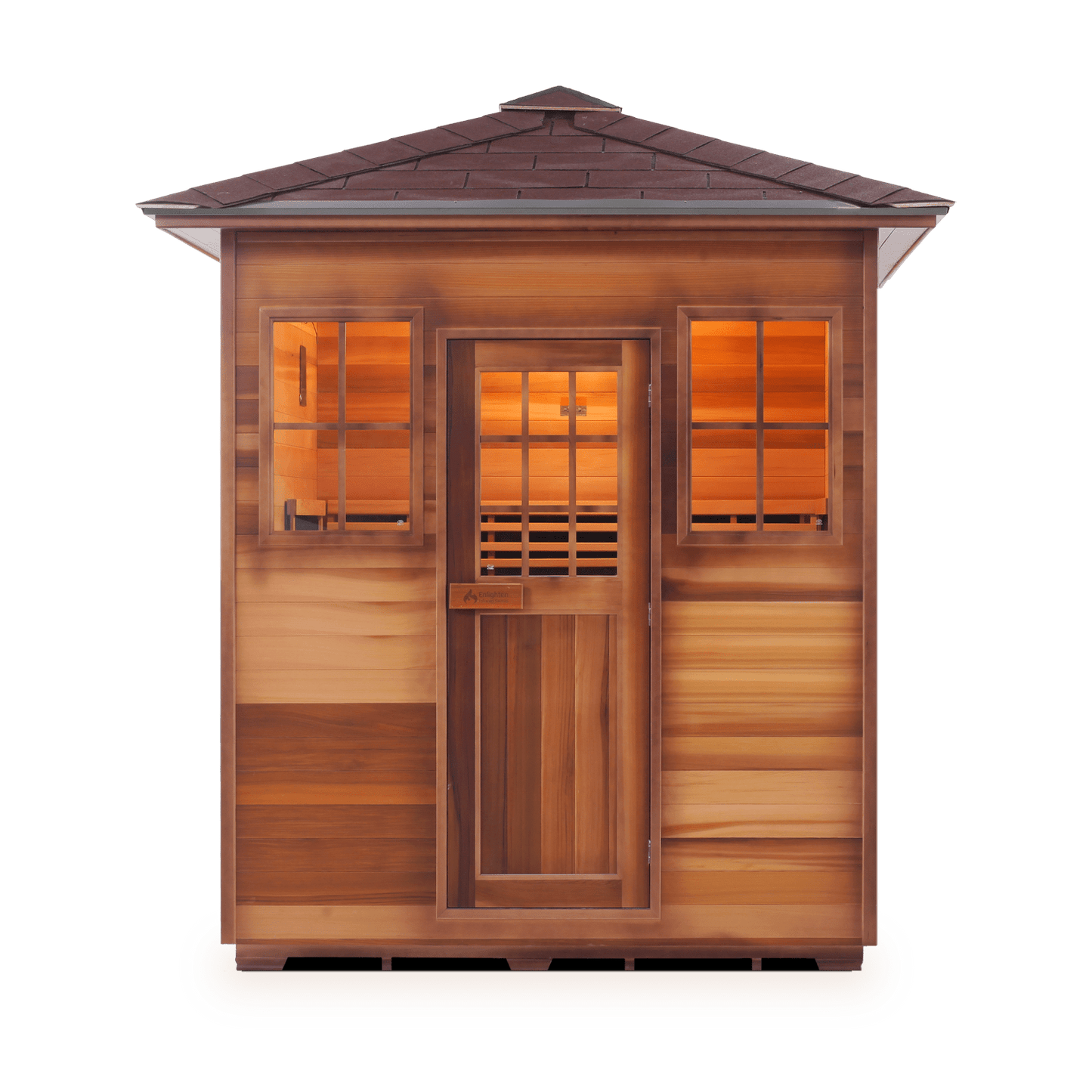 Enlighten Infrared/Traditional Sauna SAPPHIRE - 4 Peak - 4 Person Outdoor Sauna
