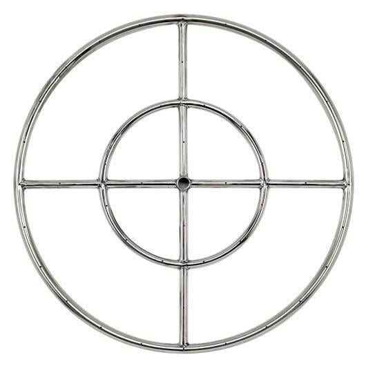 Archpot Midway Square Fire Table w/ Round Insert - 60X20