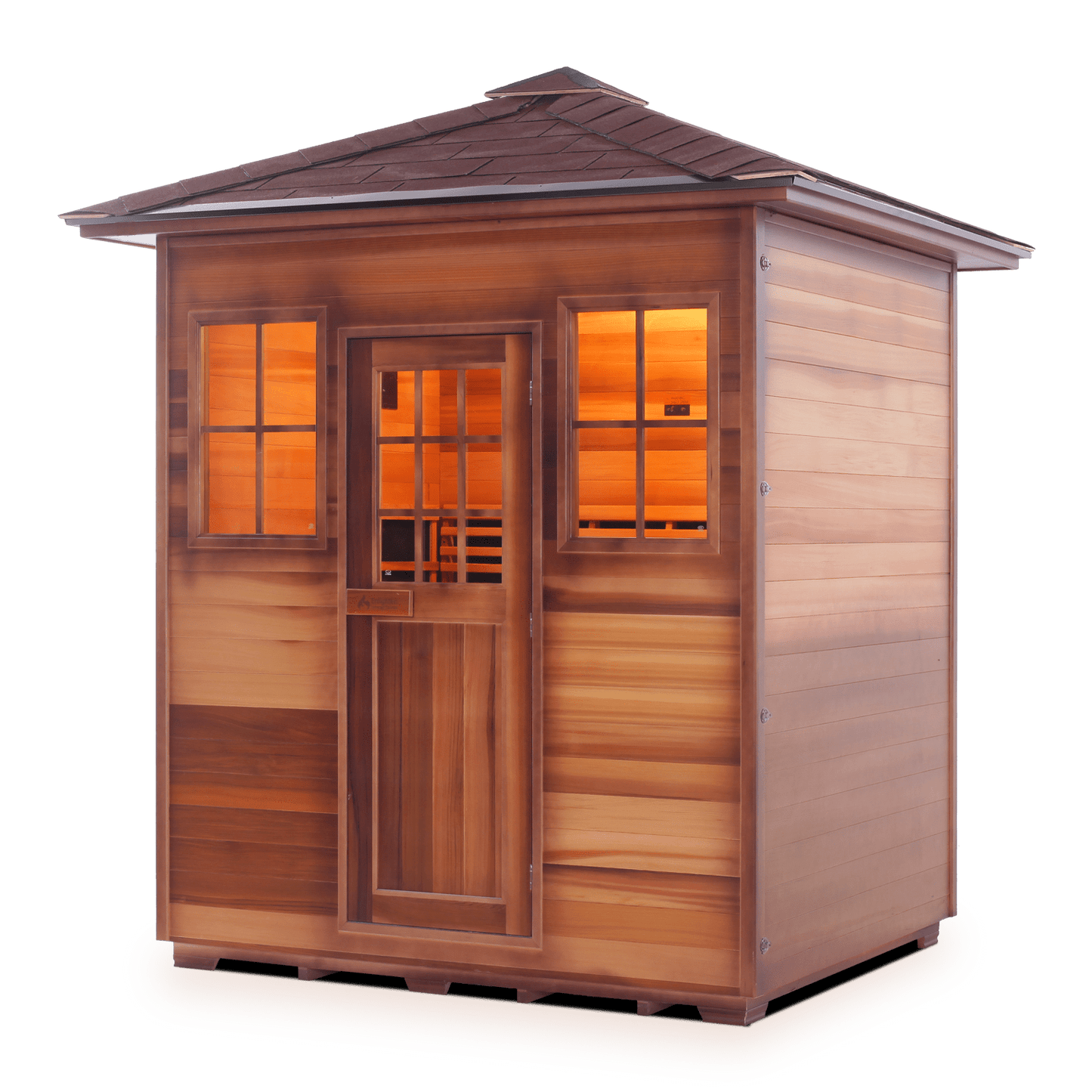 Enlighten Infrared/Traditional Sauna SAPPHIRE - 4 Peak - 4 Person Outdoor Sauna