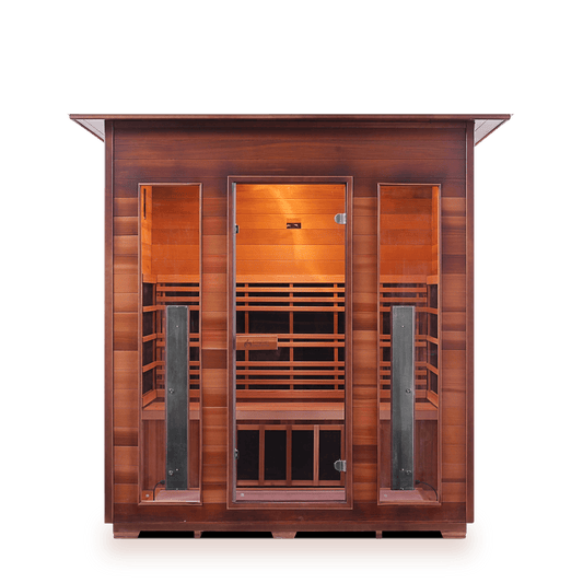 Enlighten Full Spectrum Infrared Sauna RUSTIC - 4 Indoor - 4 Person Sauna