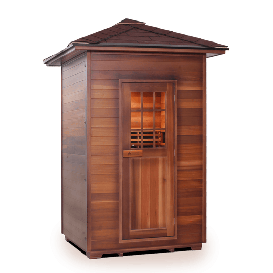 Enlighten Full Spectrum Infrared Sauna SIERRA - 2 Peak - 2 Person Outdoor Sauna