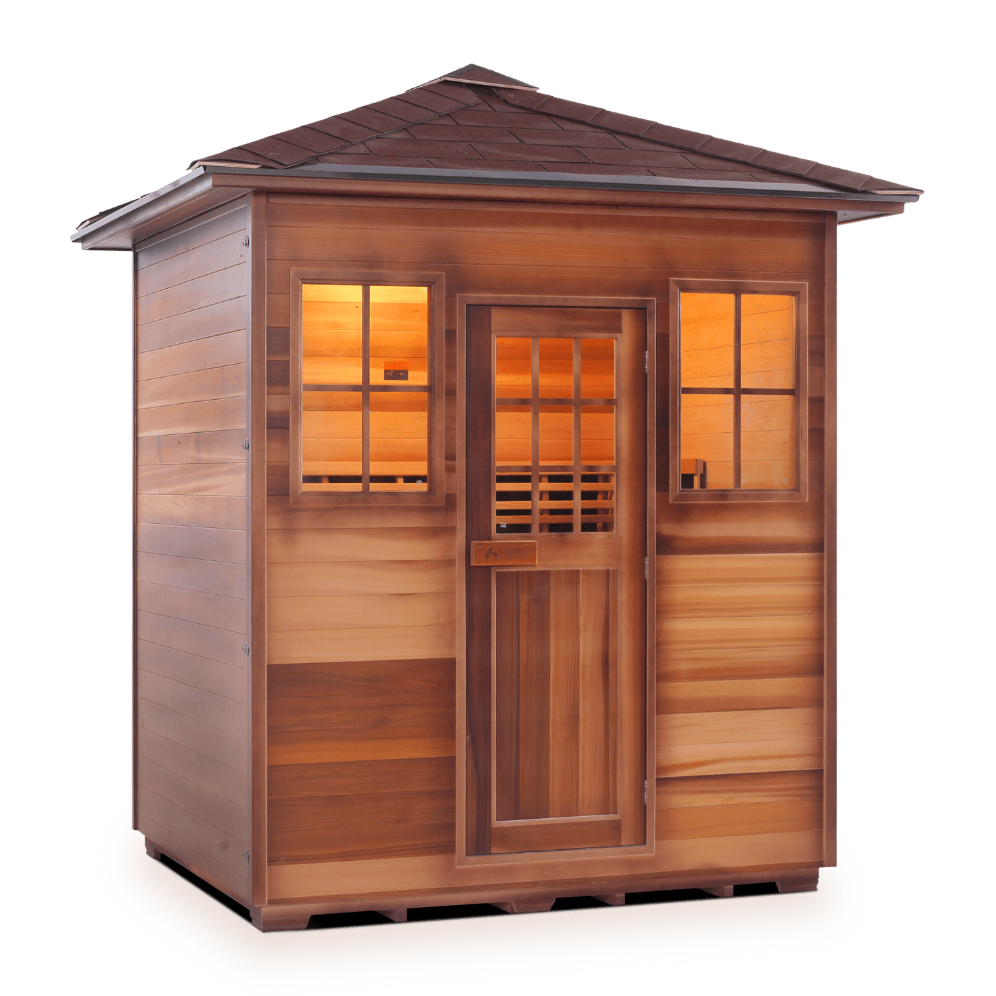 Enlighten Infrared/Traditional Sauna SAPPHIRE - 4 Peak - 4 Person Outdoor Sauna