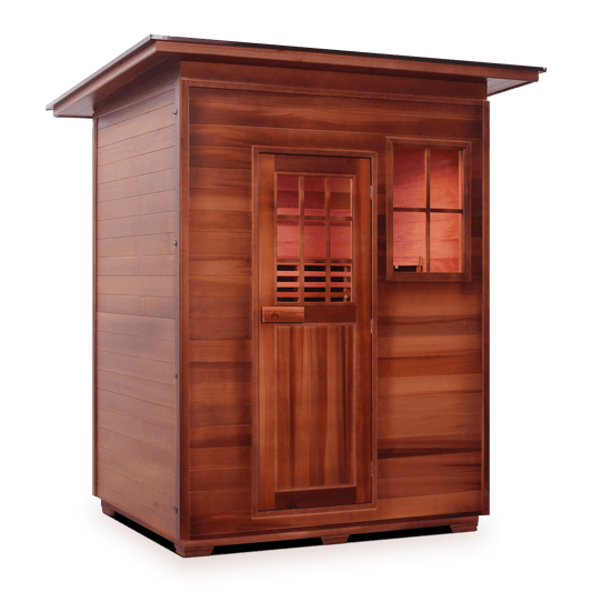 Enlighten Full Spectrum Infrared Sauna SIERRA - 3 Slope - 3 Person Outdoor Sauna