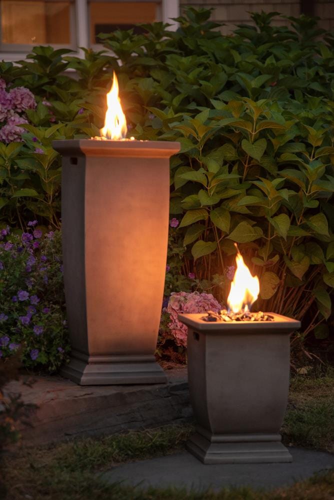 Fire Column MGO Gas Outdoor Fire Pit 28 X 11in Mr. Bar-B-Q Products