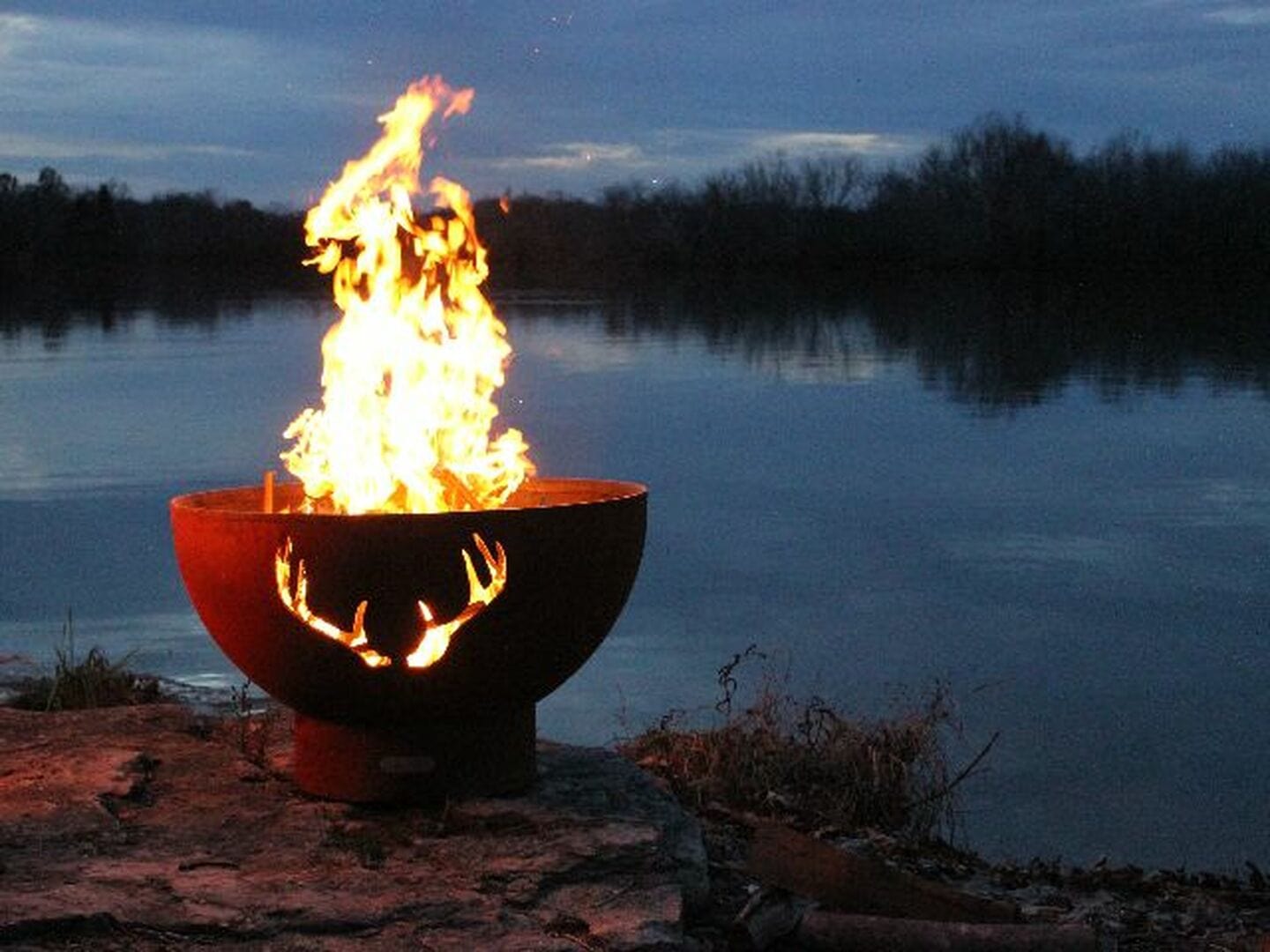 Fire Pit Art - Antlers Fire Pit Art