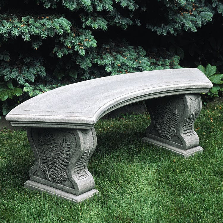 Campania International Curved Woodland Ferns Bench - BE-21