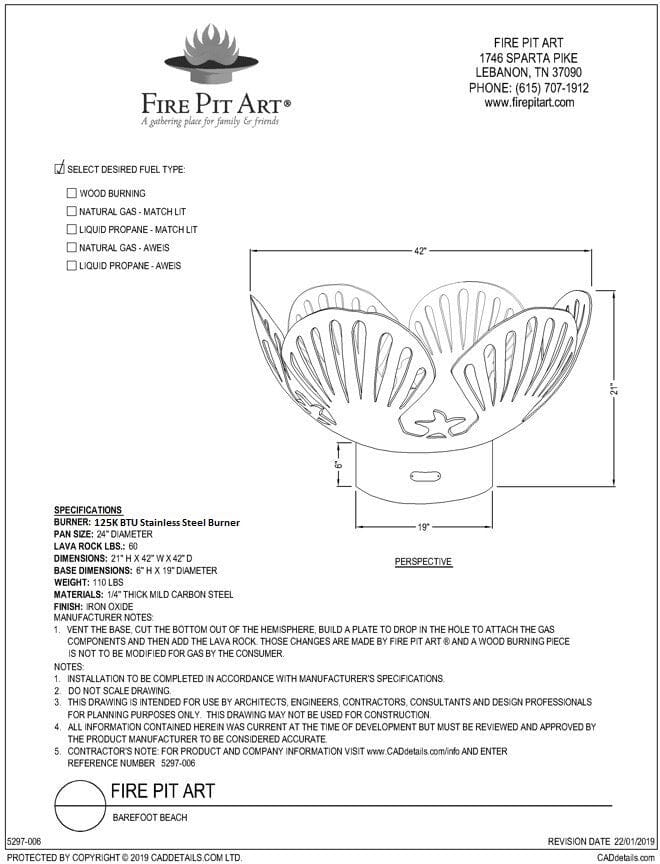Fire Pit Art - Barefoot Beach Fire Pit Art