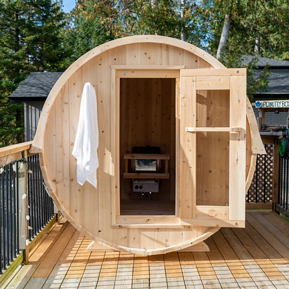 Dundalk Canadian Timber White Cedar Harmony Outdoor Sauna - CTC22W