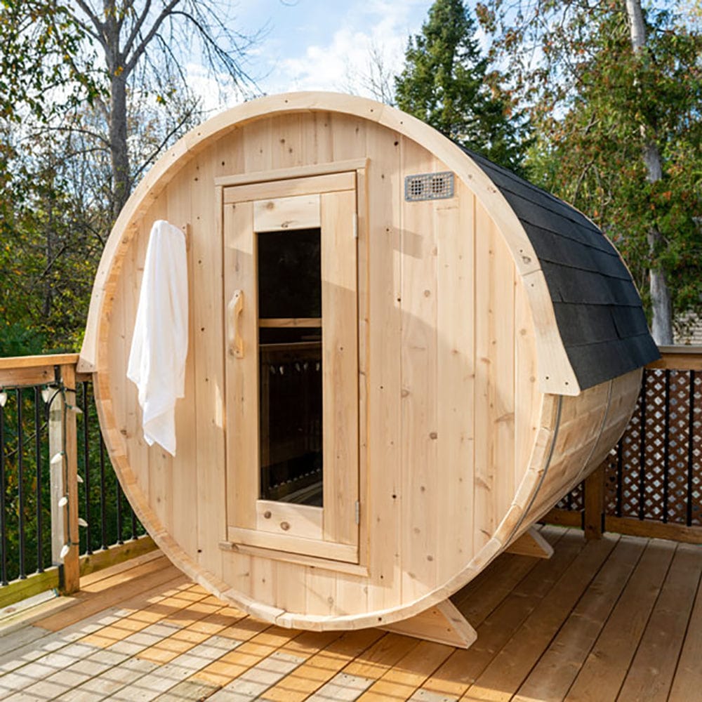 Dundalk Canadian Timber White Cedar Harmony Outdoor Sauna - CTC22W