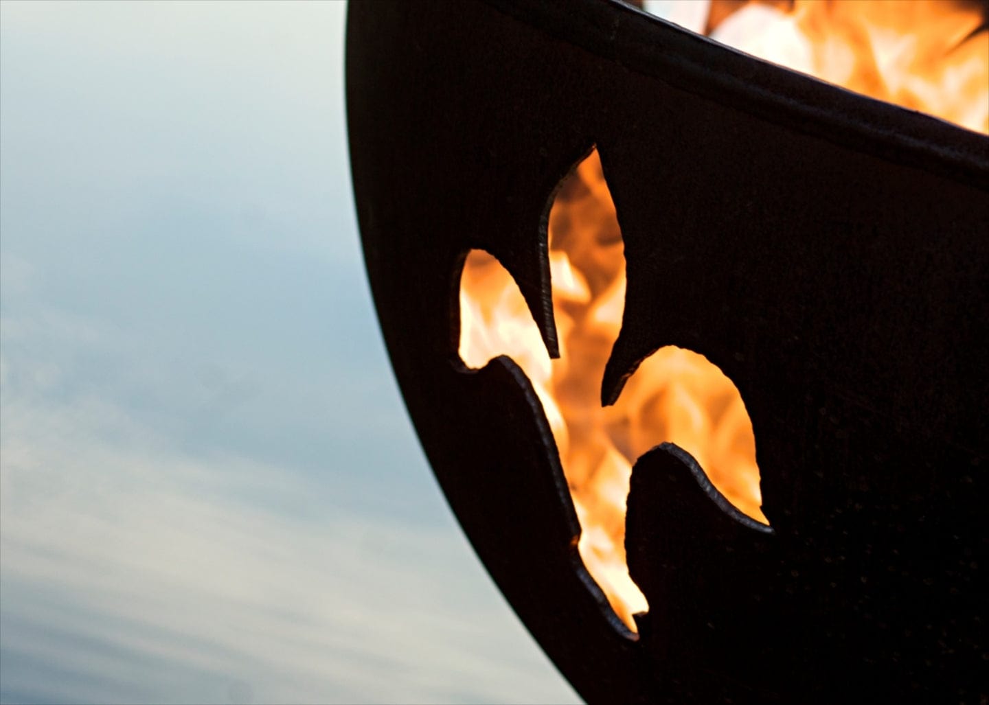 Fire Pit Art - Fleur de Lis Fire Pit Art