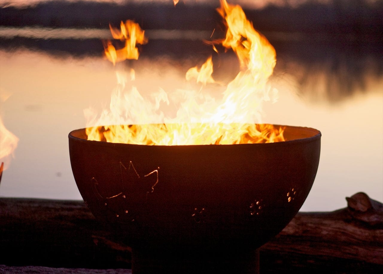 Fire Pit Art - Funky Dog Fire Pit Art