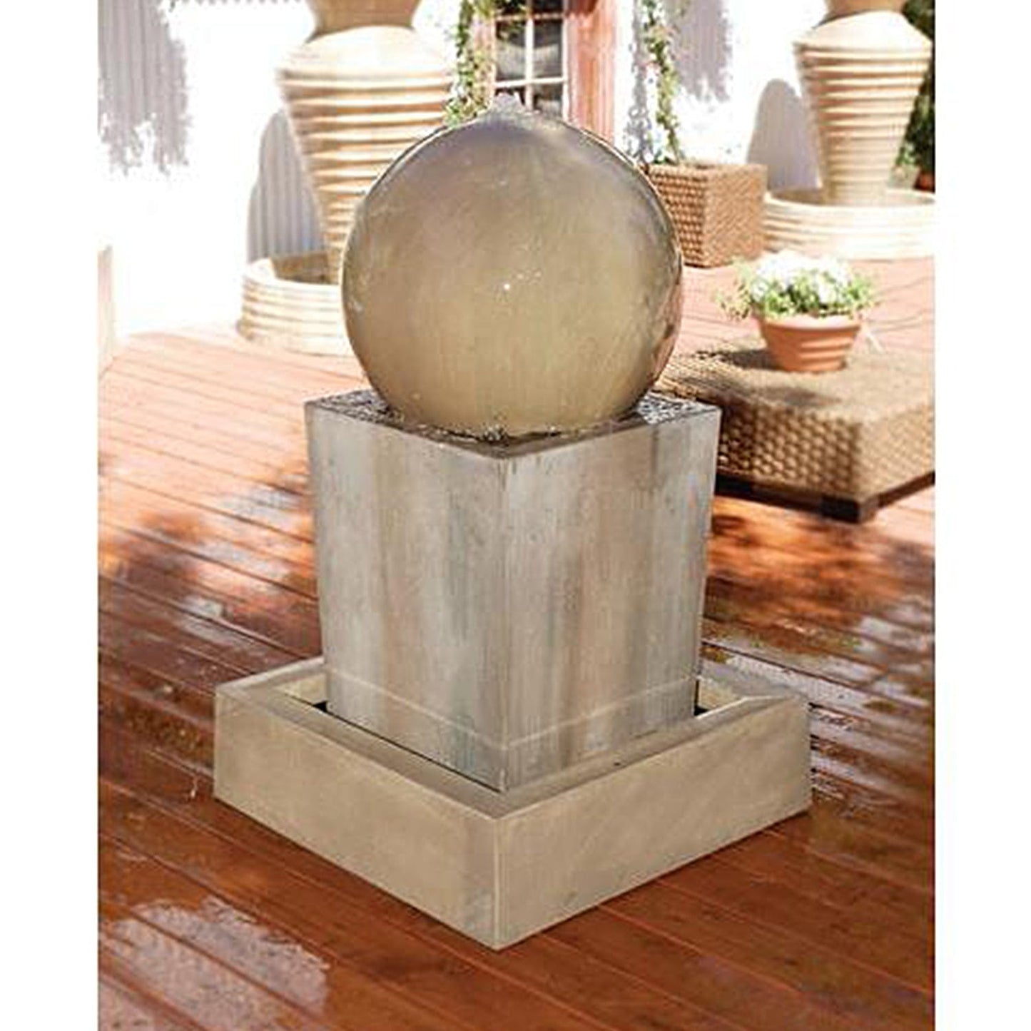 Gist Obtuse Fountain w/ Ball 32W x 32D x 44H - G-OBTF-B24