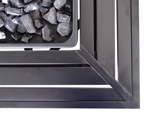 Fire Table LP Gas Outdoor Fire Pit with Steel Mantel Mr. Bar-B-Q Products