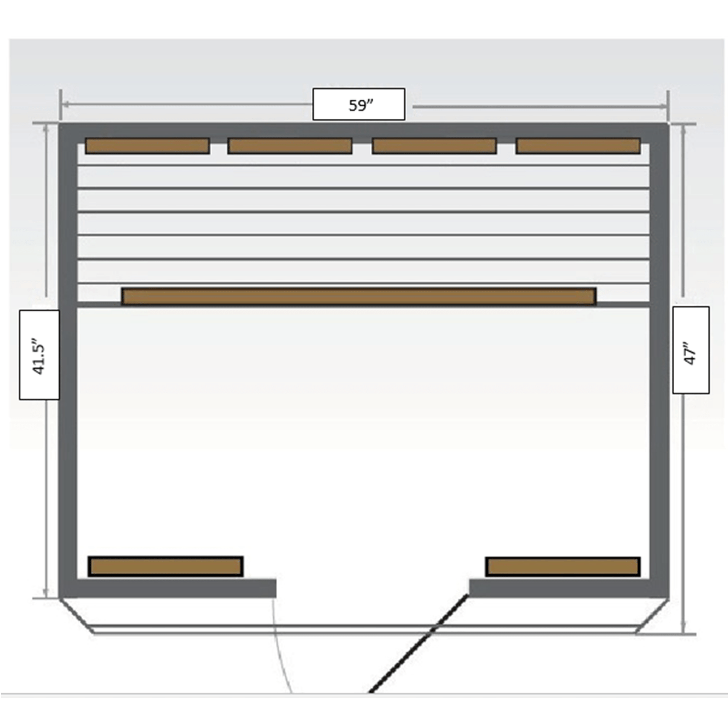 Sunray Grandby 3-Person Outdoor Infrared Sauna