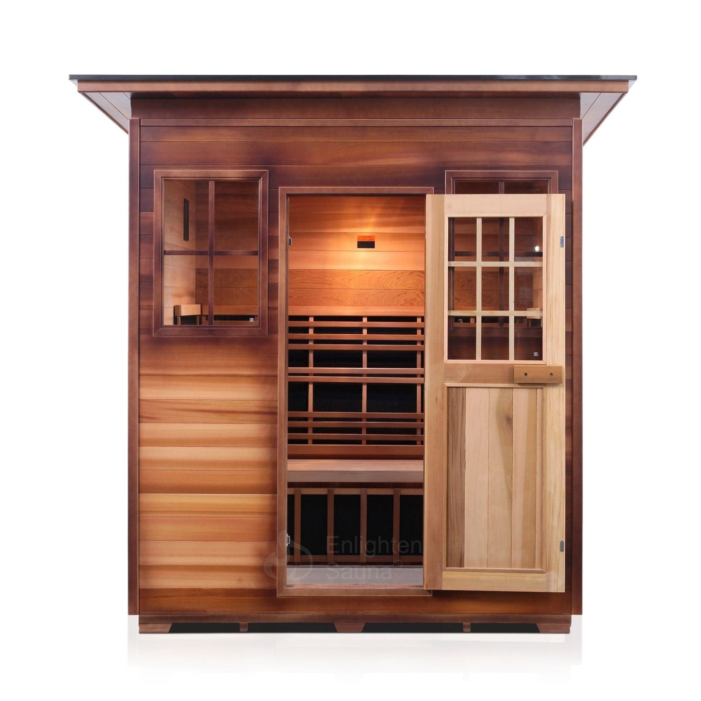 Enlighten Full Spectrum Infrared Sauna SIERRA - 4 Slope - 4 Person - Outdoor Sauna