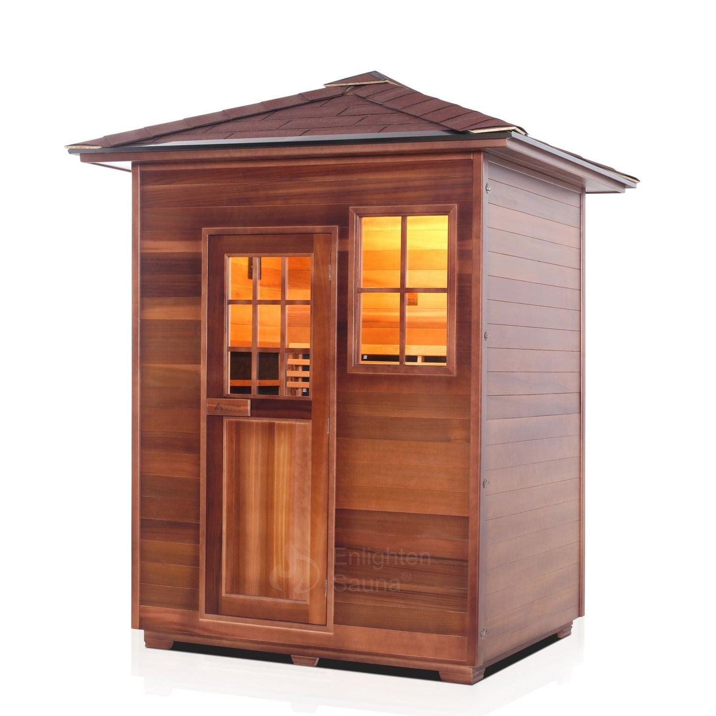 Enlighten Full Spectrum Infrared Sauna SIERRA - 3 Peak - 3 Person Outdoor Sauna