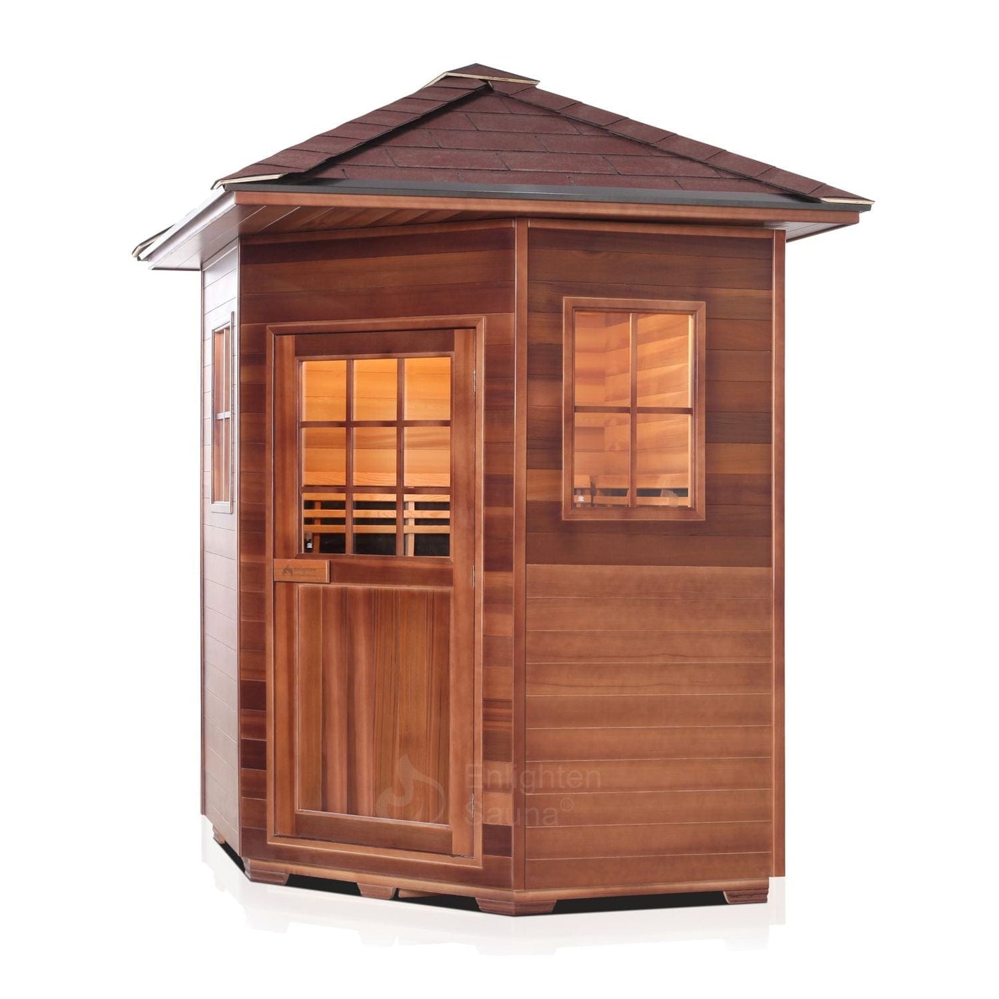 Enlighten Full Spectrum Infrared Sauna SIERRA 4C Peak - 4 Person - Outdoor Sauna