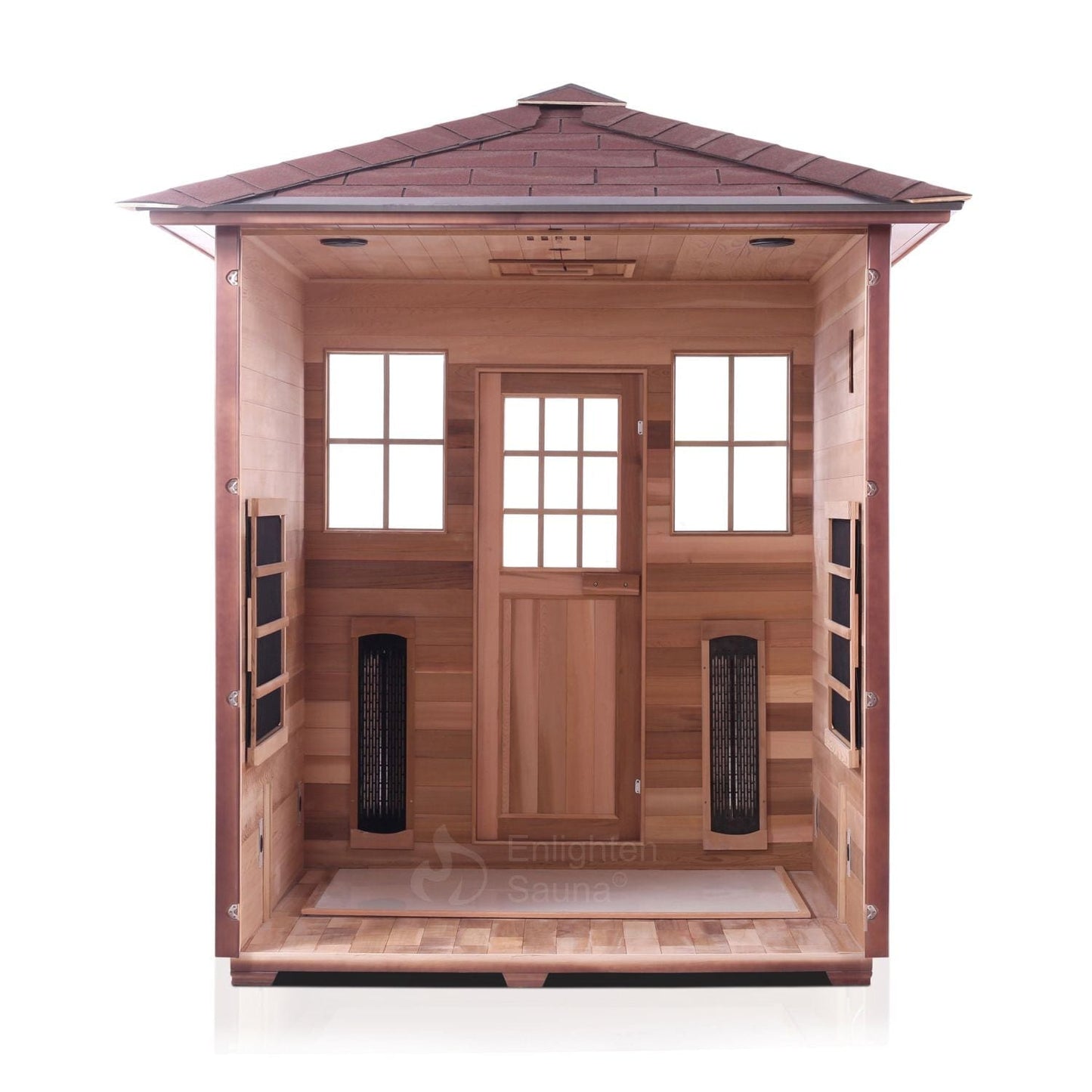 Enlighten Full Spectrum Infrared Sauna SIERRA - 4 Peak - 4 Person Outdoor Sauna