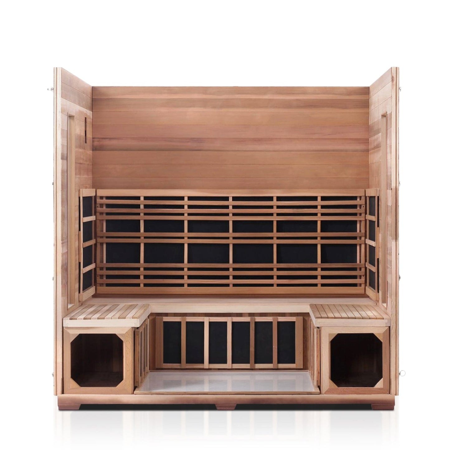 Enlighten Full Spectrum Infrared Sauna RUSTIC - 5 Slope - 5 Person Outdoor Sauna