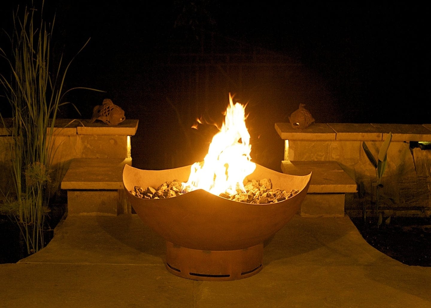 Fire Pit Art - Manta Ray