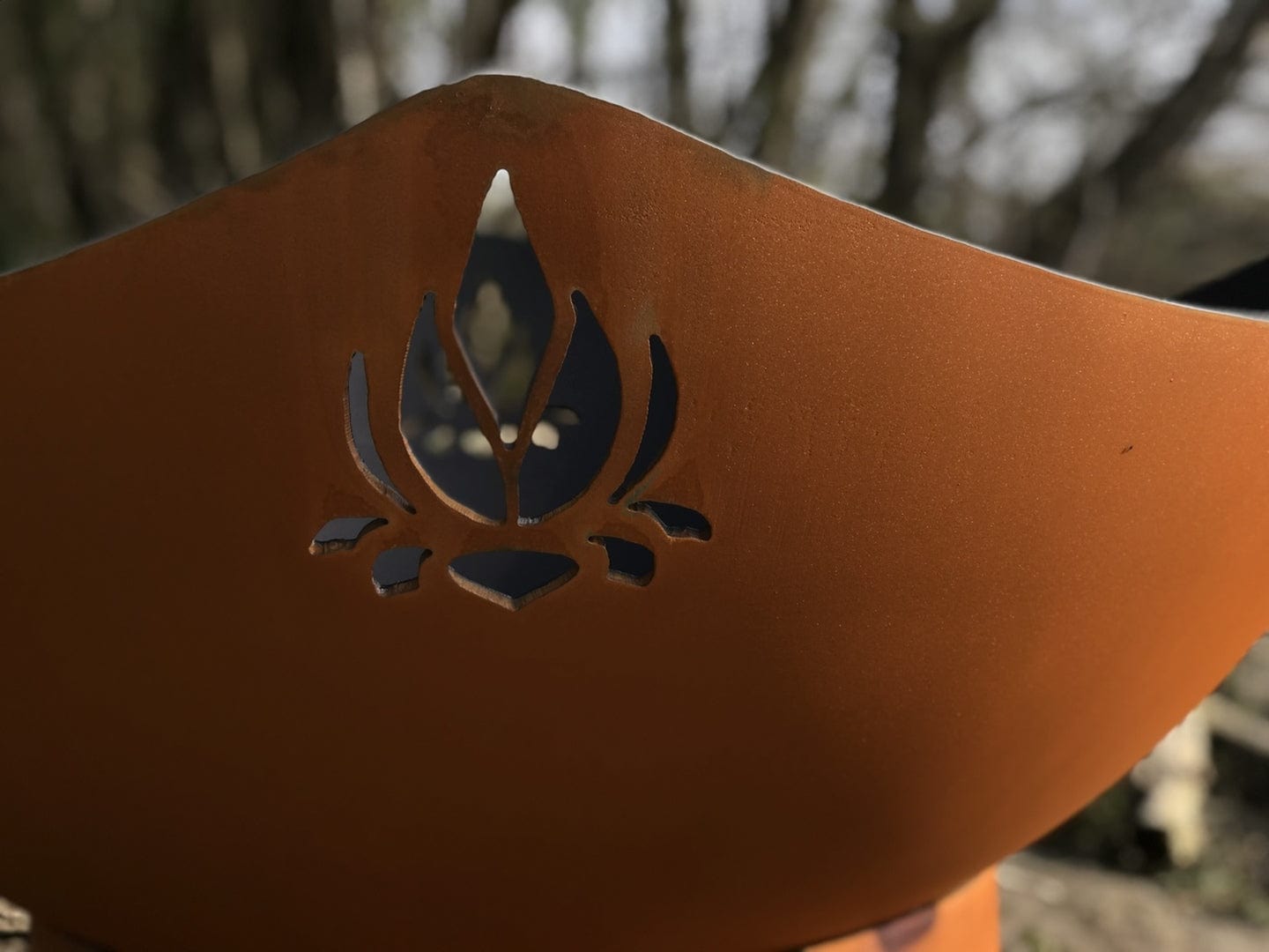Fire Pit Art - Namaste
