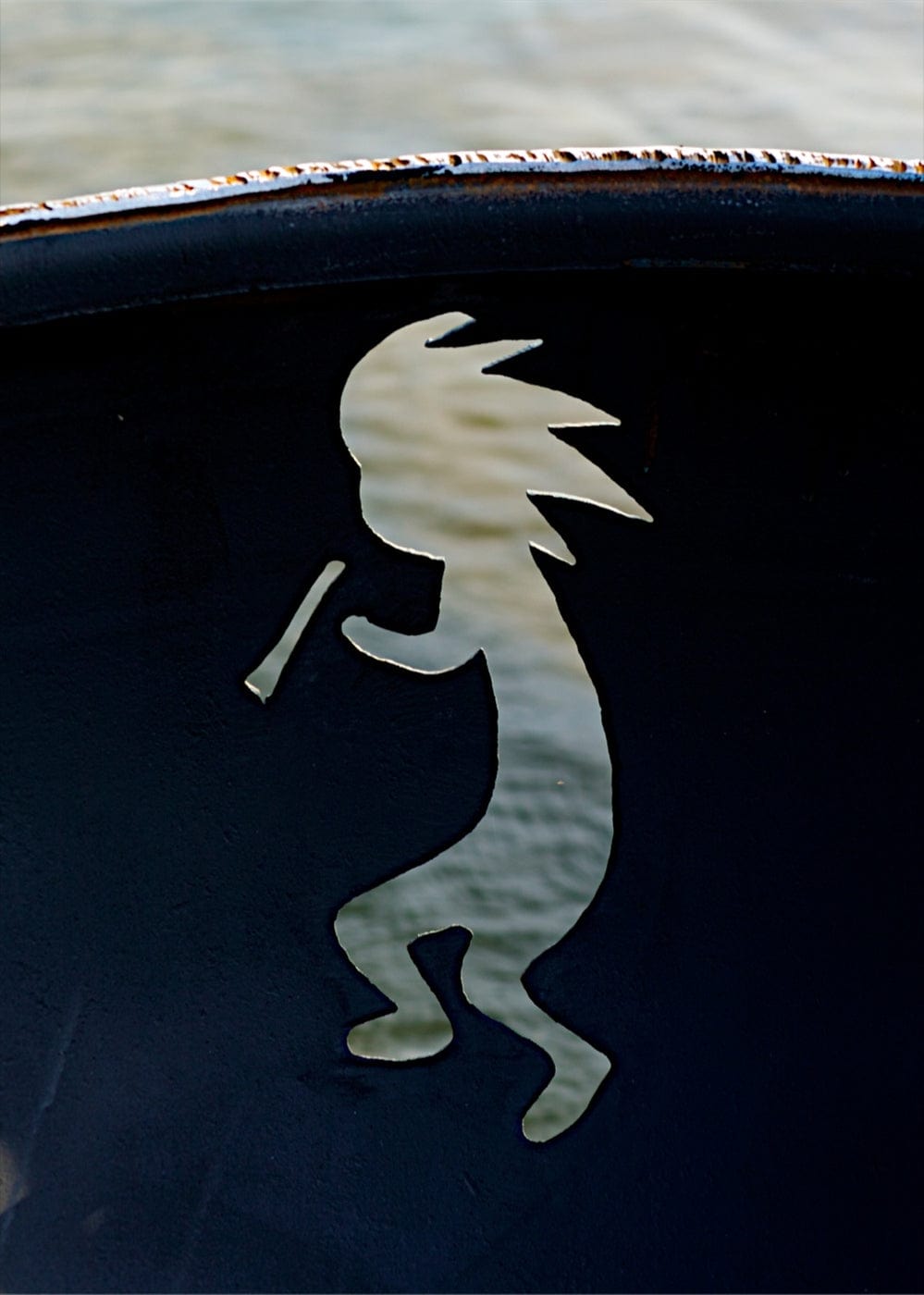 Fire Pit Art - Kokopelli Fire Pit Art