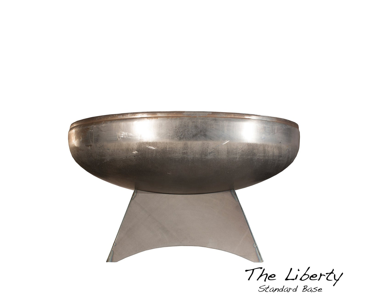 Fire Pits Liberty Fire Pit with Standard Base - Natural Steel Finish Ohio Flame