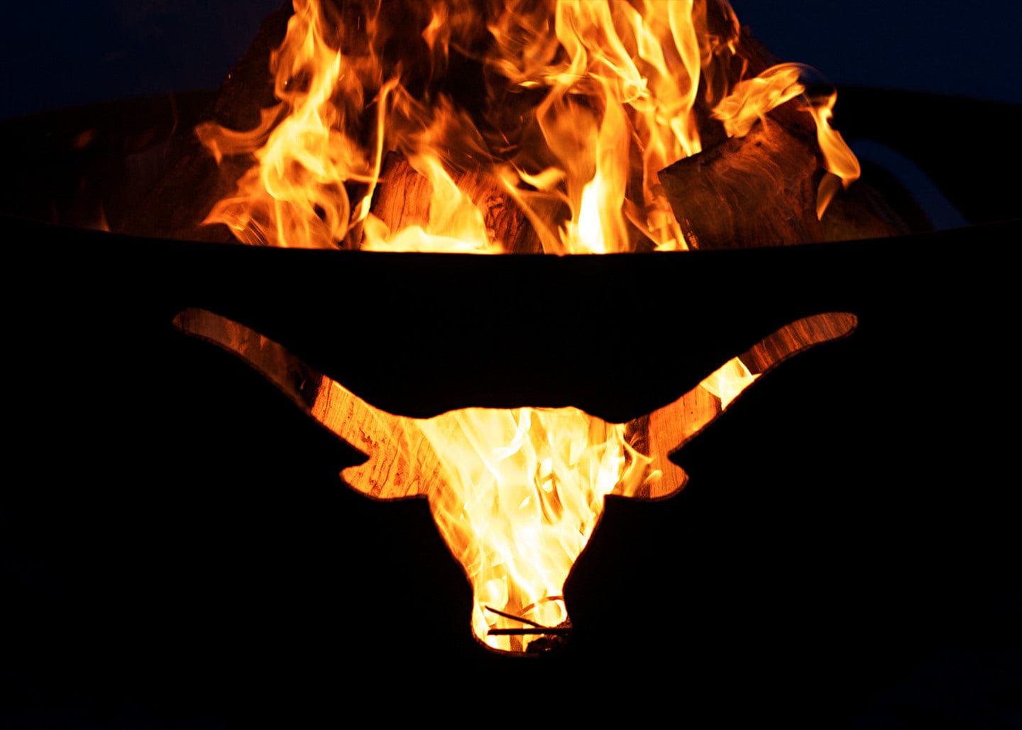 Fire Pit Art - Longhorn