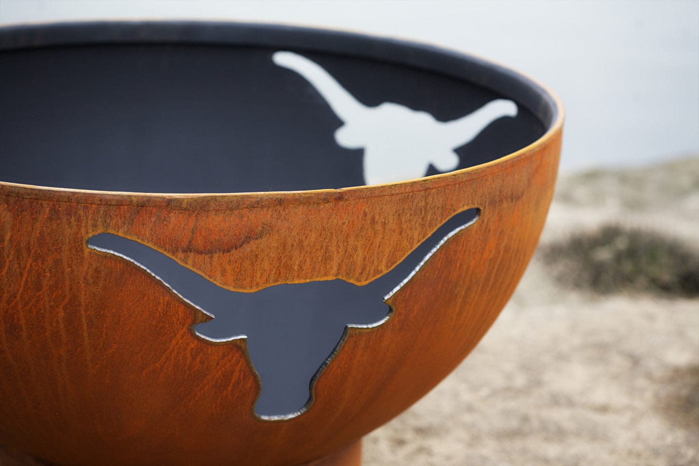 Fire Pit Art - Longhorn