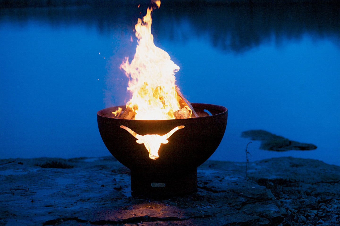 Fire Pit Art - Longhorn