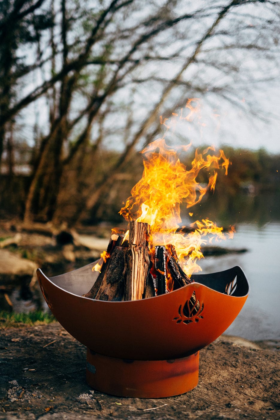 Fire Pit Art - Namaste