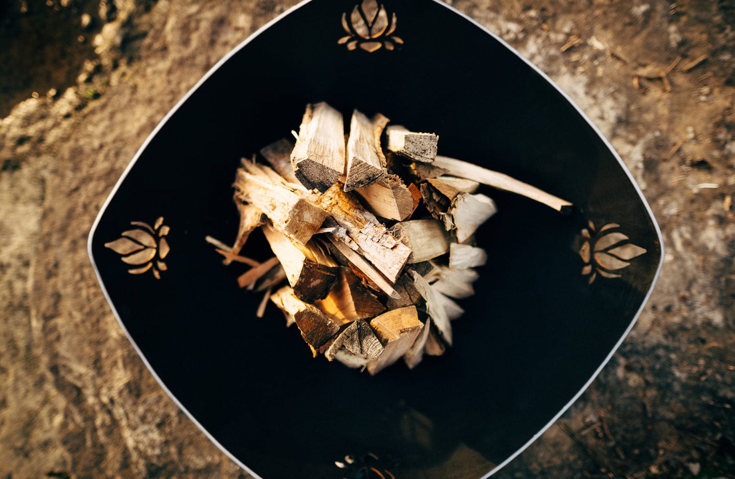 Fire Pit Art - Namaste