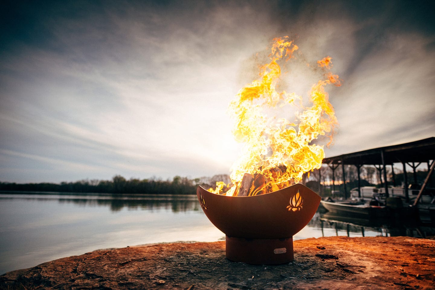 Fire Pit Art - Namaste