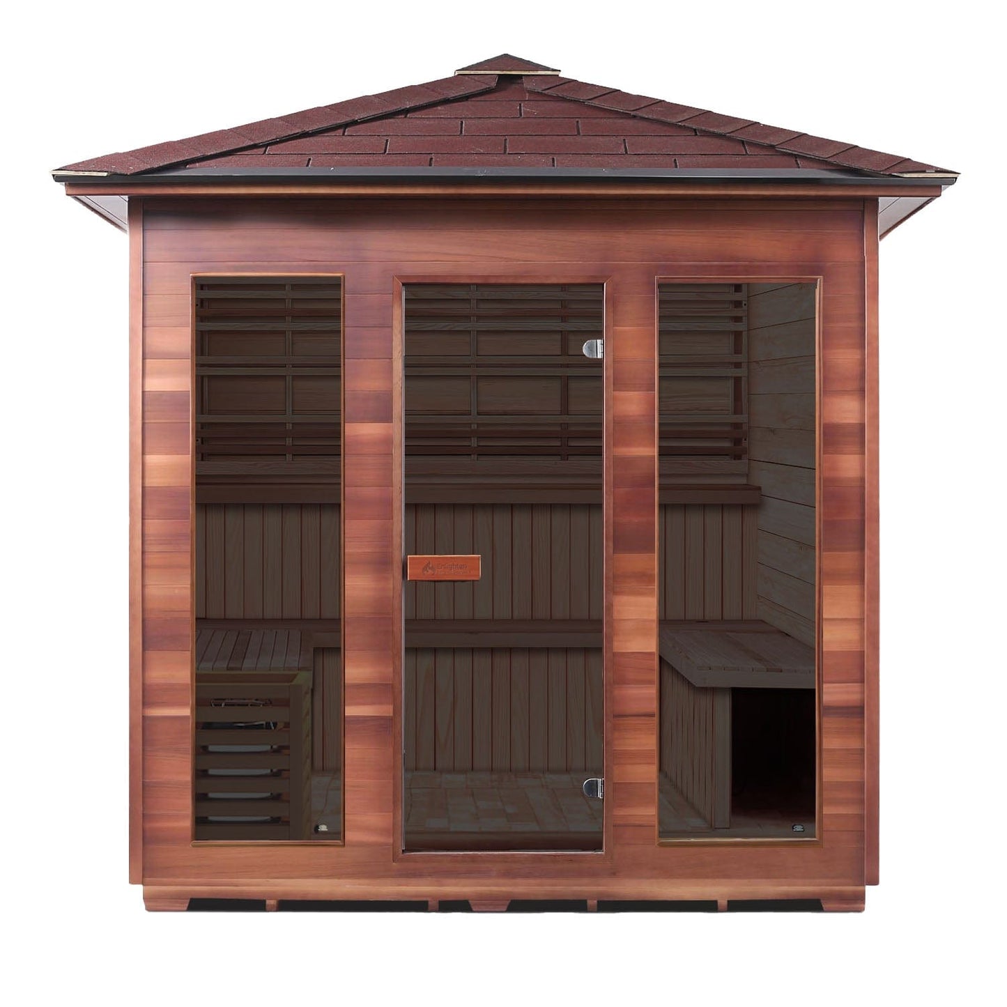 Enlighten Full Spectrum Infrared Sauna SUNRISE - 8 Peak - 8 Person Outdoor Sauna