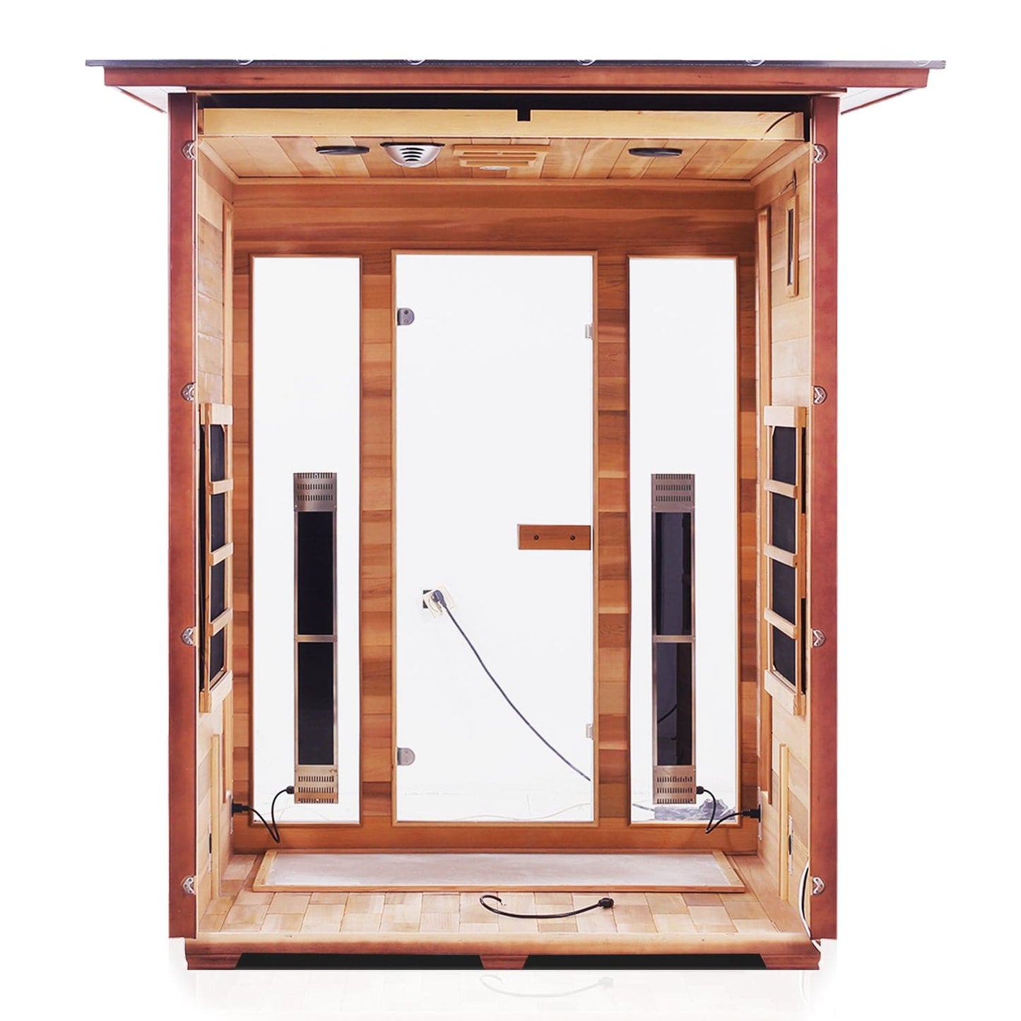 Enlighten Full Spectrum Infrared Sauna RUSTIC - 3 Slope - 3 Person Outdoor Sauna