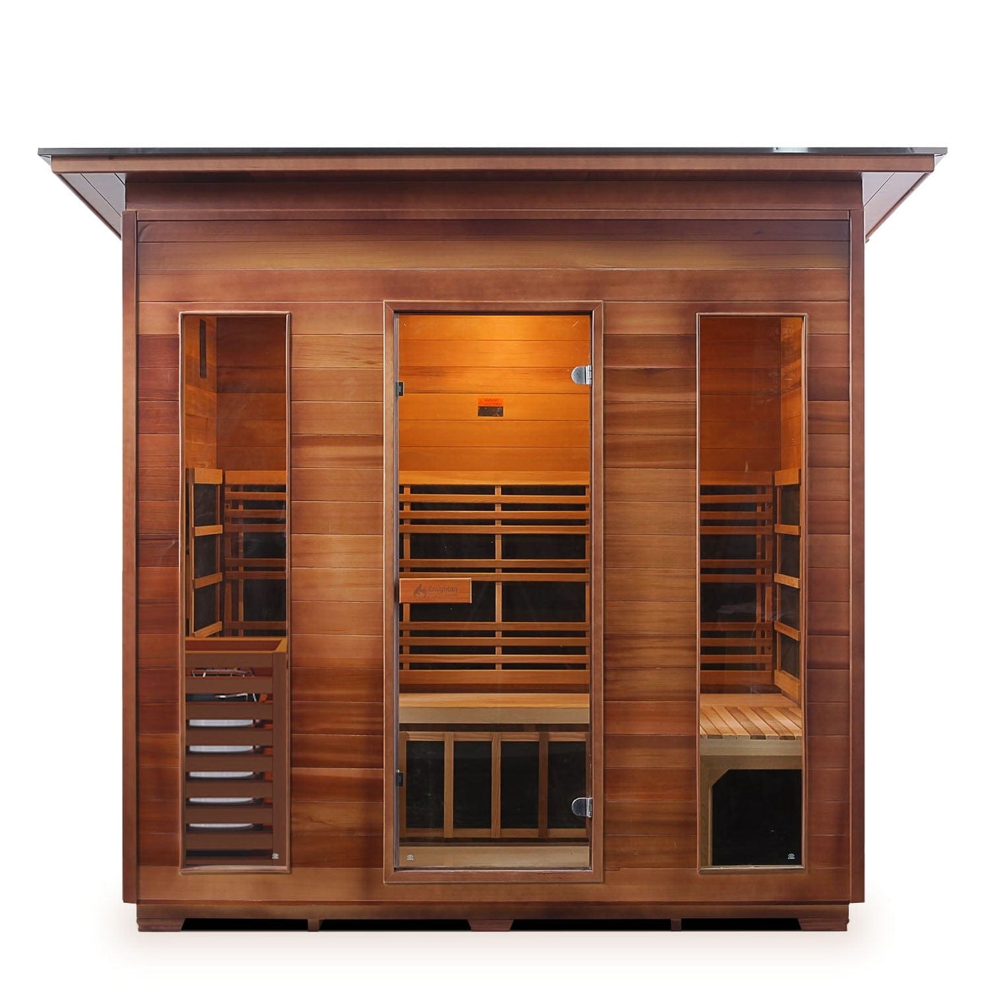 Enlighten Infrared/Traditional Sauna DIAMOND - 5 Slope - 5 Person Outdoor Sauna