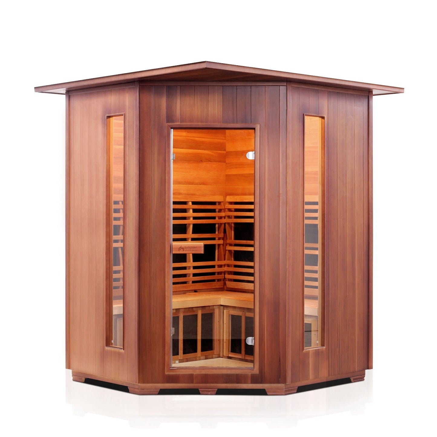Enlighten Full Spectrum Infrared Sauna RUSTIC - 4C Indoor - 4 Person Sauna