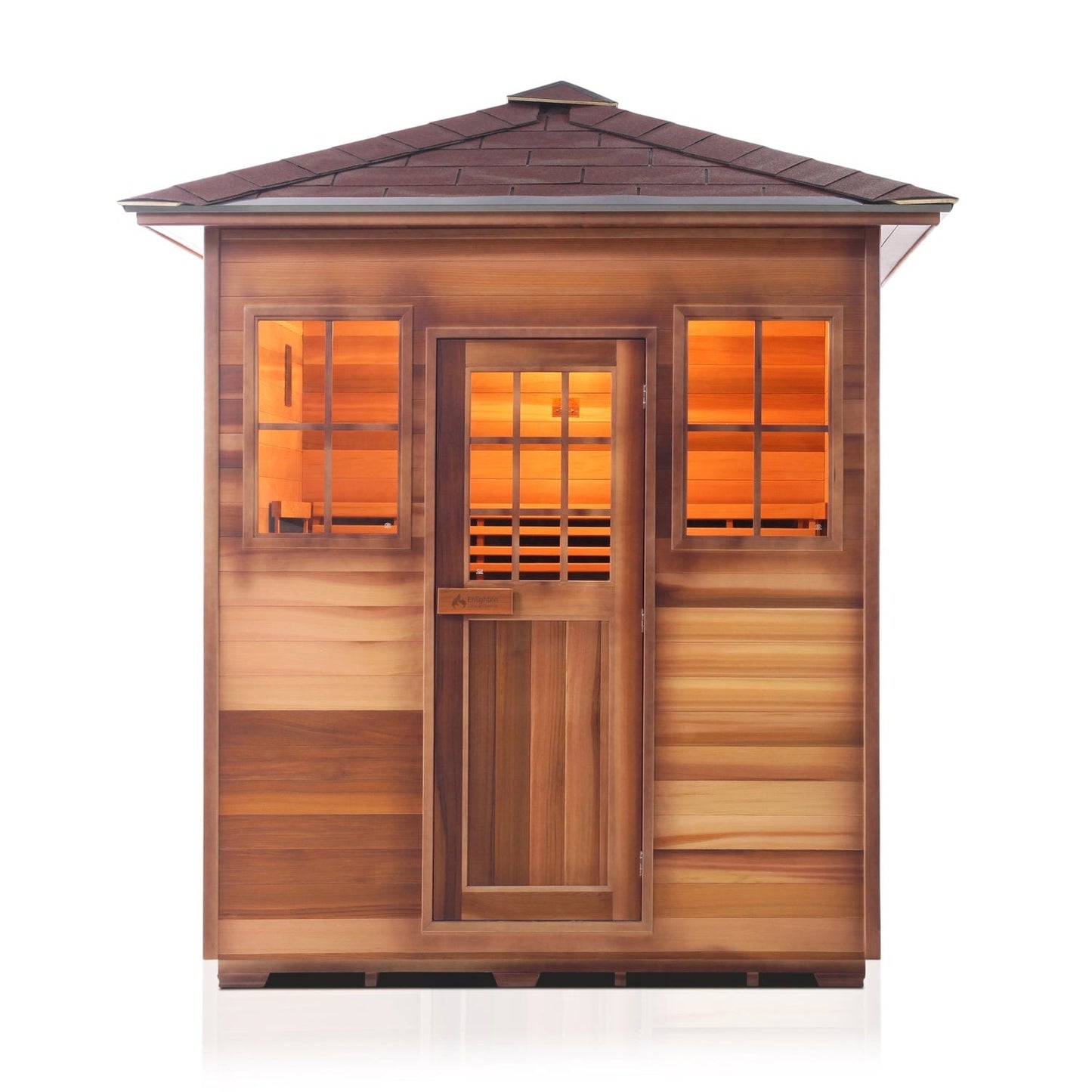 Enlighten Full Spectrum Infrared Sauna SIERRA - 4 Peak - 4 Person Outdoor Sauna