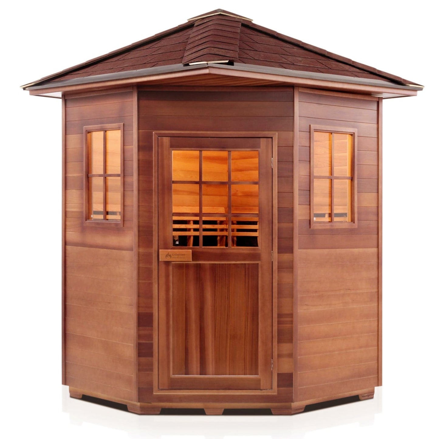 Enlighten Full Spectrum Infrared Sauna SIERRA 4C Peak - 4 Person - Outdoor Sauna